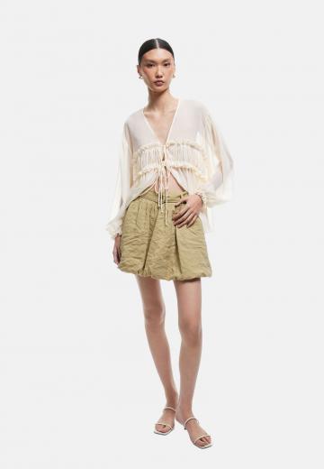 Юбка с накладными карманами