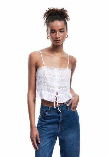 Топ на бретельках