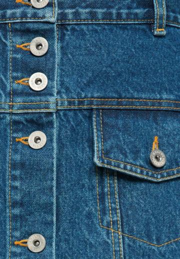 Юбка с накладными карманами