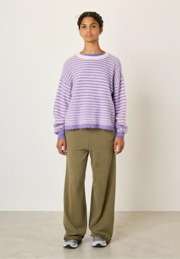 Пуловер в полоску
