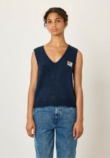 Пуловер без рукавов