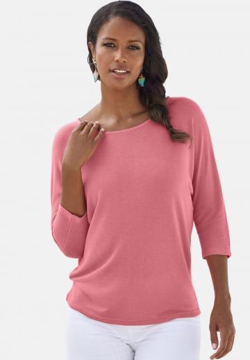 Пуловер с рукавом три четверти