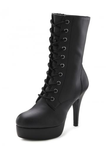 Полусапожки на высоком каблуке