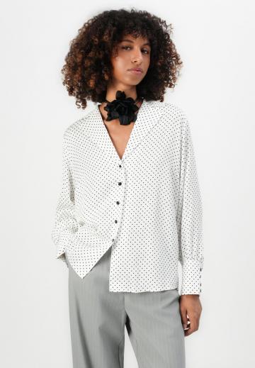 Атласная блузка