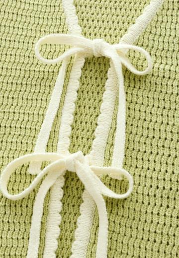 Вязаный жилет