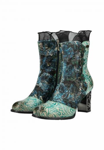 Полусапожки на высоком каблуке