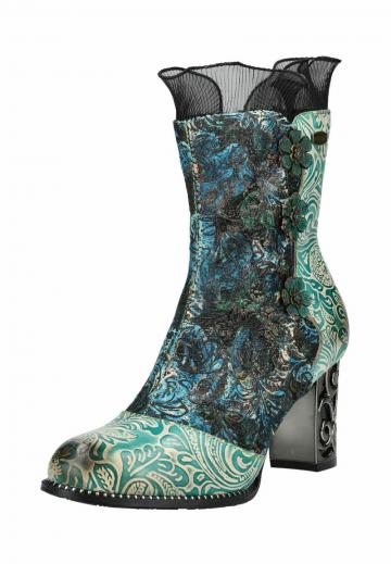 Полусапожки на высоком каблуке