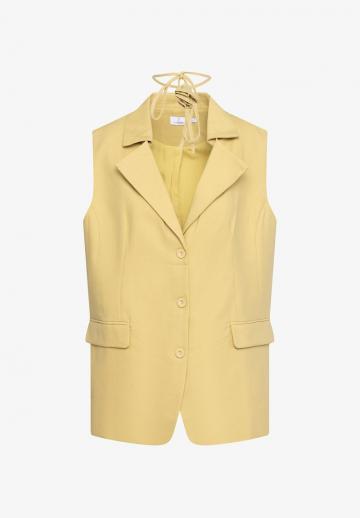 Длинный жилет