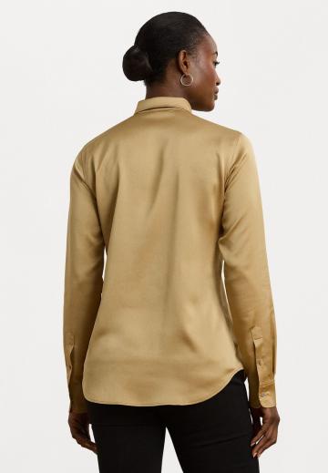 Атласная блузка