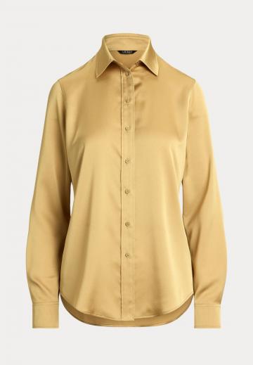 Атласная блузка