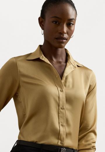 Атласная блузка