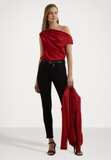 Атласная блузка