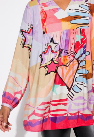 Длинная блузка