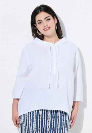 Пуловер с капюшоном