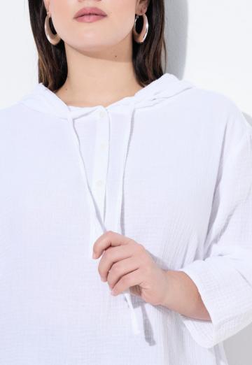 Пуловер с капюшоном