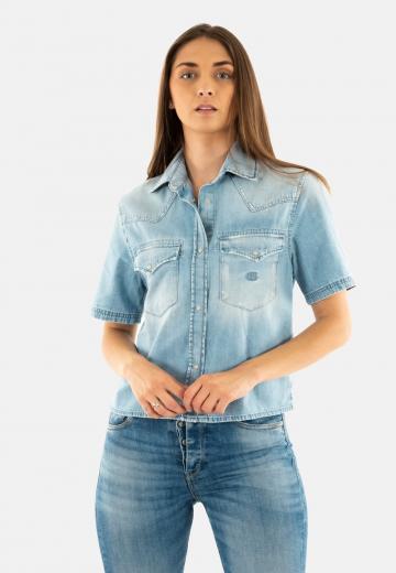 Джинсовая блузка