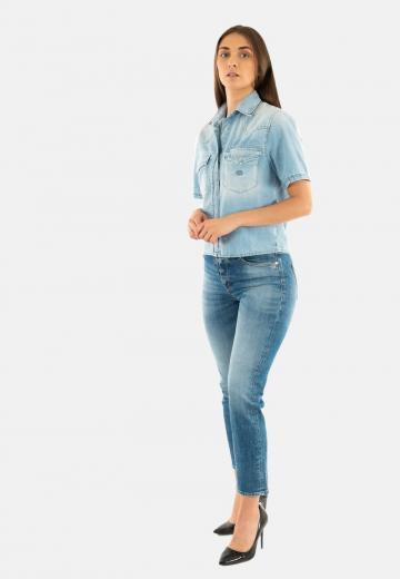 Джинсовая блузка