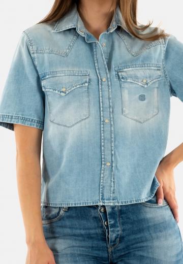 Джинсовая блузка
