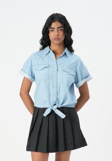 Джинсовая блузка