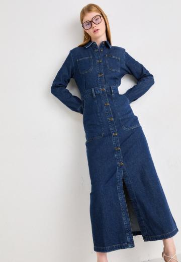 Джинсовое платье