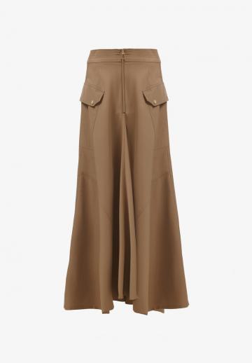 Юбка с накладными карманами