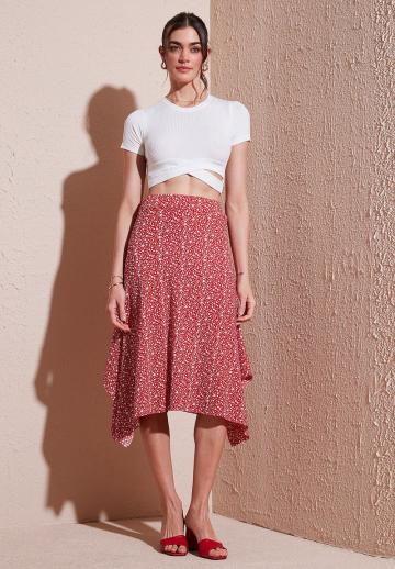 Юбка с воланами