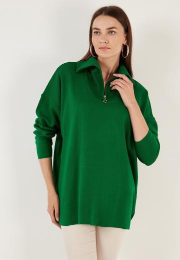 Длинный пуловер