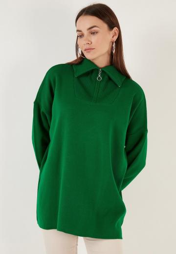 Длинный пуловер