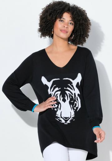 Длинный пуловер