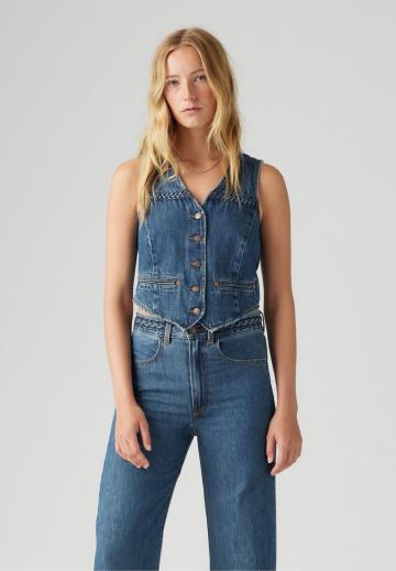 Джинсовая жилетка