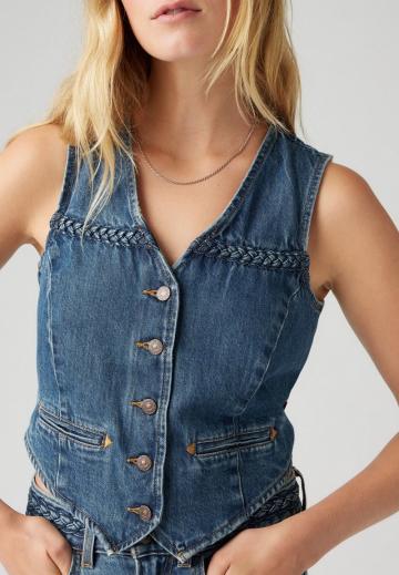 Джинсовая жилетка