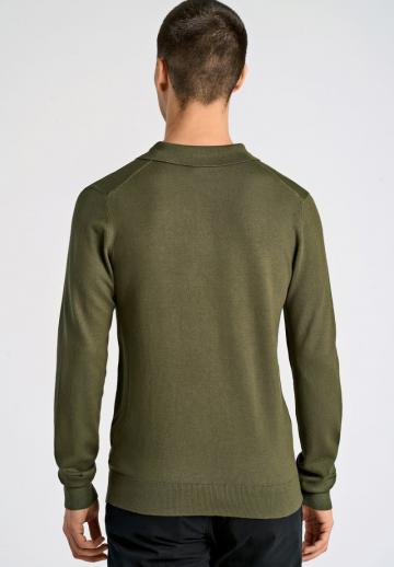 Поло с длинным рукавом