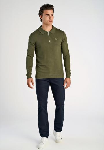 Поло с длинным рукавом