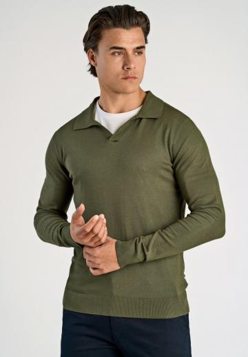 Поло с длинным рукавом