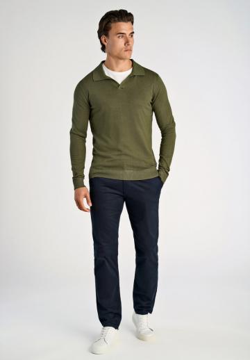 Поло с длинным рукавом