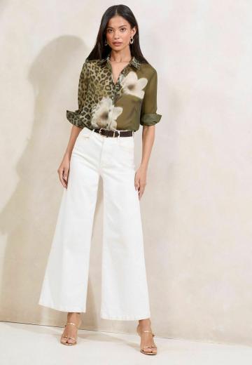 Атласная блузка