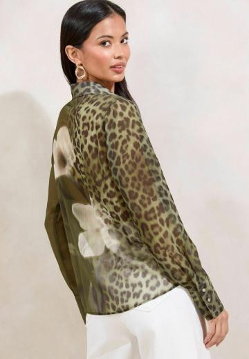 Атласная блузка