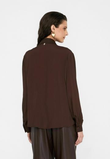 Атласная блузка