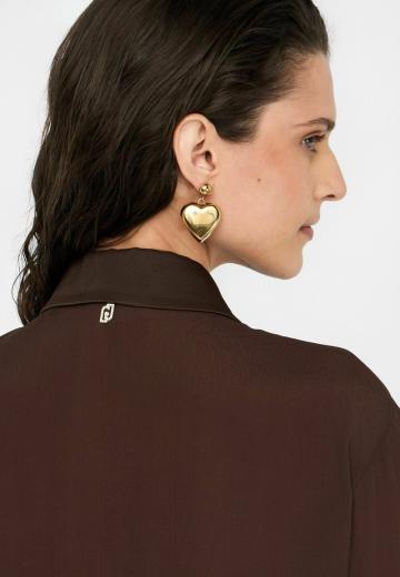 Атласная блузка