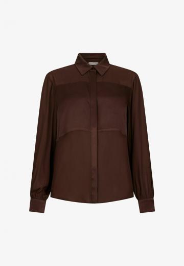 Атласная блузка