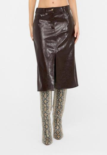 Кожаная юбка