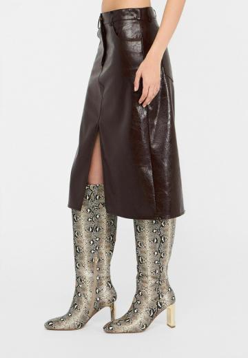 Кожаная юбка