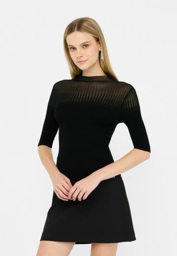 Пуловер с коротким рукавом