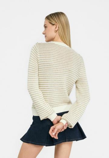 Пуловер в полоску
