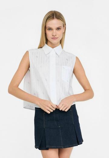 Блузка без рукавов