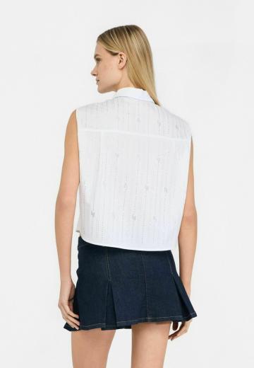 Блузка без рукавов