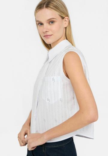 Блузка без рукавов