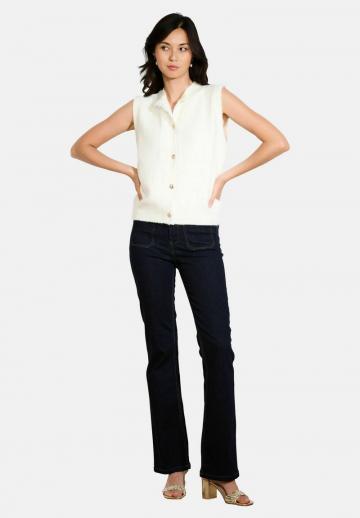 Вязаный жилет