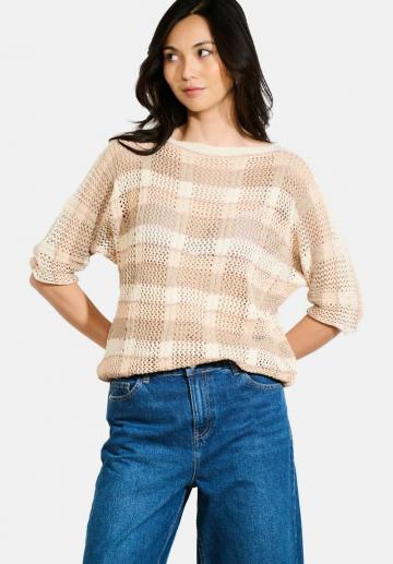 Пуловер с рукавом три четверти