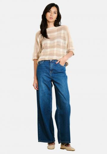 Пуловер с рукавом три четверти